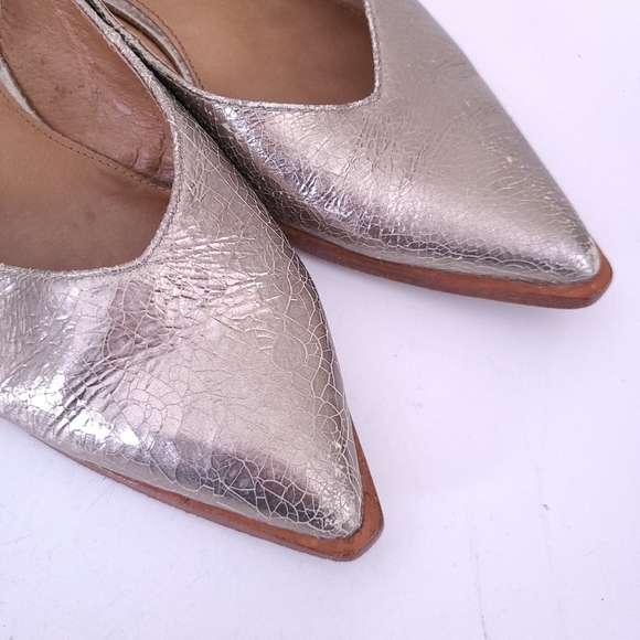 $198 Frye Kenzie Pointed Flat Slingback Sandals Shoes Size 8.5 - Picture 4 of 11